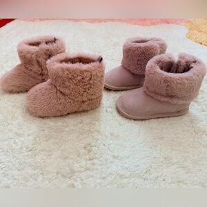 Two pairs of 6-12 month boots